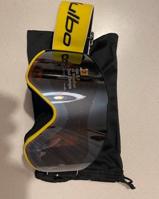 Maschera sci Julbo Alpha nera e gialla cat. 3
