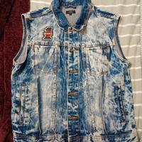 gilet jeans uomo 