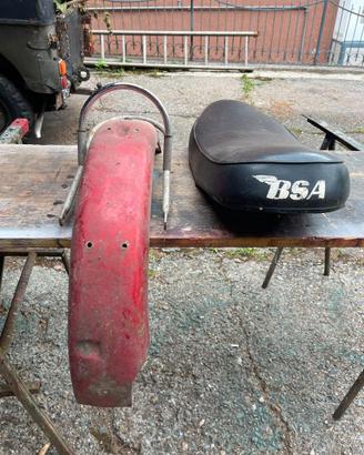 Sella Moto BSA + Parafango posteriore