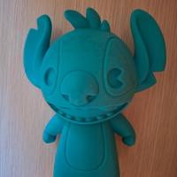 astuccio Stitch azzurro in gomma morbida