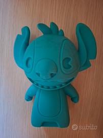 astuccio Stitch azzurro in gomma morbida
