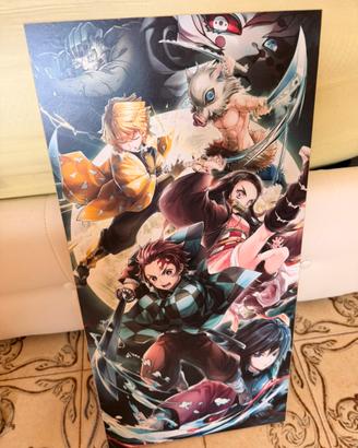 Quadro in legno demon slayer