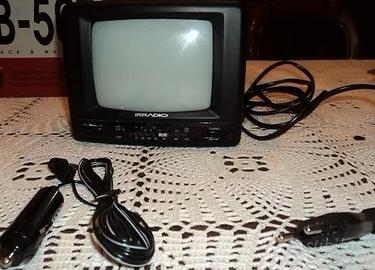 TELEVISORE PORTATILE IRRADIO B/N CON ANTENNE