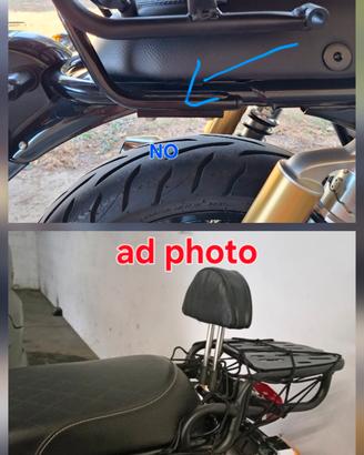 Portapacchi + schienalino Royal Enfield Intercepto