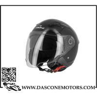 Casco Demi-Jet S760 Nero Lucido