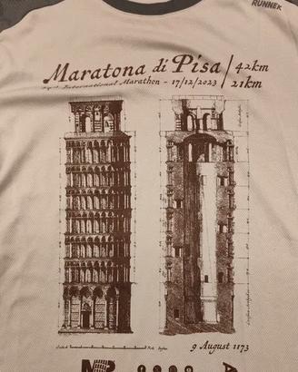 t-shirt running Maratona di Pisa