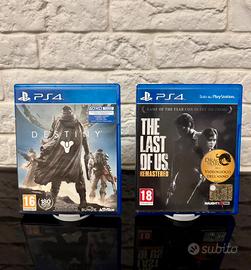 PS4 Giochi: Destiny & The Last of Us Remastered