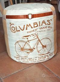 Pouf country provenzale in cotone imbottito 