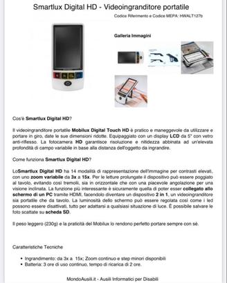 Ausilio informatici per ipovedente