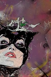 quadro su tela Cat woman 