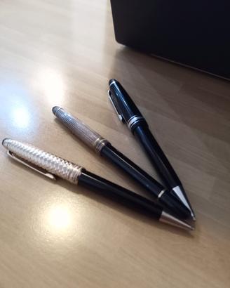 Set 3 penne Montblanc Meisterstuck ORIGINALI