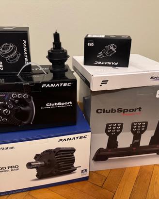 Postazione Simracing GT+FanatecDDPro+V2.5+PedaliV3