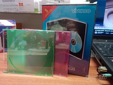 contenitori CD e DVD doppi.