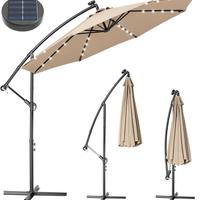 Ombrellone palo laterare C/Led Solari Mt 3 Tondo