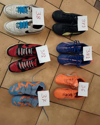 scarpe vario genere calcio o nike