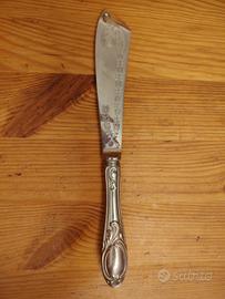 Coppia argento 800,  torta più coltello  vintage, 