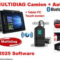 Diagnosi auto Professionale 2025 con tablet TOUCH