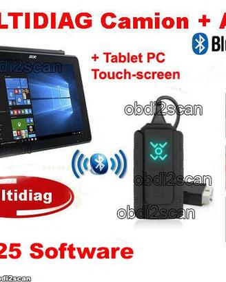 Diagnosi auto Professionale 2025 con tablet TOUCH