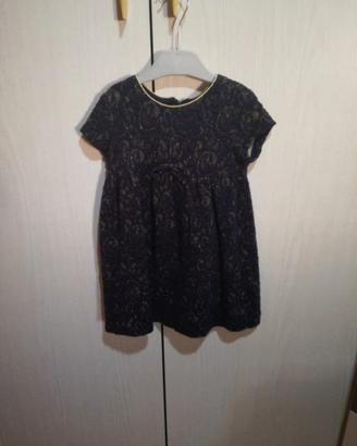 Vestitino bimba 3 anni blu e dorato Chicco