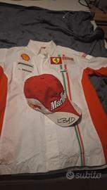 camicia e cappello pilota Ferrari  F1 originale