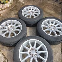 4 cerchi da 17 a 5 fori nissan qashqai con gomme 4
