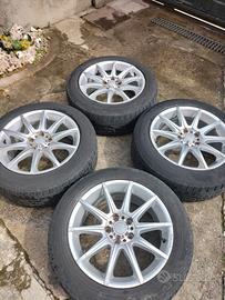 4 cerchi da 17 a 5 fori nissan qashqai con gomme 4