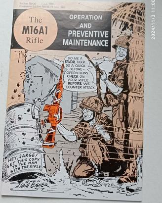 US. ARMY VIETNAM RARE WILL EISNER - M16A1 RIFLE MA