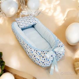 Nido riduttore di lettino stelle blu