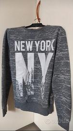 Felpa New York grigia 