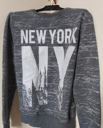 Felpa New York grigia 