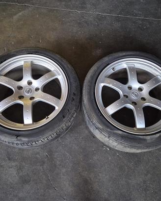 2 Cerchi In Lega Da 18" Posteriori Per Nissan 350Z