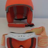 casco sci Alpina e maschera Salice junior unisex 