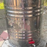 Contenitore acciaio inox per olio e vino