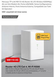 Router Mercusys 4g lte per sim