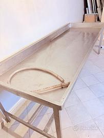 Vasca con carrello in acciaio