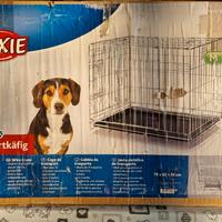 Trasportino cani in acciaio. 