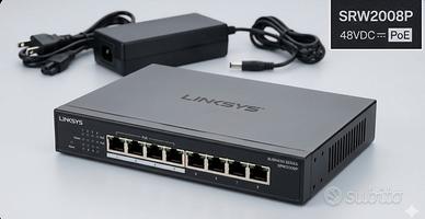 Switch Linksys SRW2008P | 8 Porte Gigabit | PoE