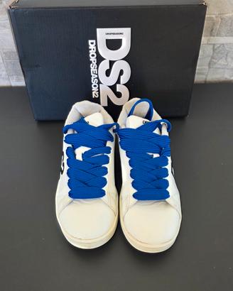 Scarpe ragazzo DS2 bianche e blu