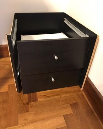 Cassetti Libreria Scaffale IKEA KALLAX Neri