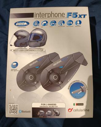 kit interfono due caschi cellular line