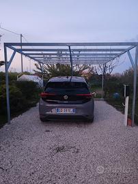 tettoia in ferro zincato 