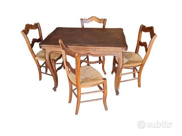 tavolo provenzale + 4 sedie