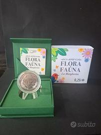 ITALIA 0,25 EURO 2025  MONETA LA MARGHERITA ARGENT