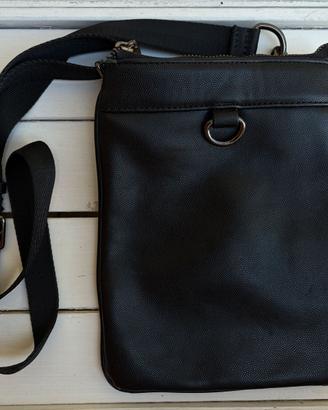 Borsa Tracolla Uomo Zara Pelle Nero Borsello