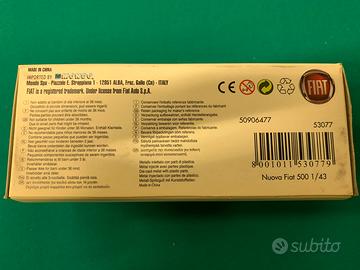 Modellino fiat 500