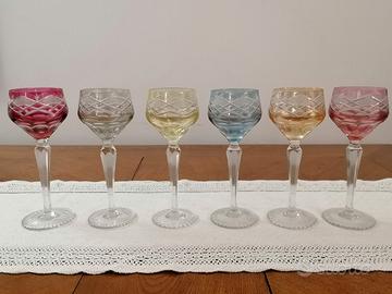 Set di bicchieri di cristallo