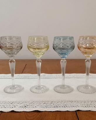 Set di bicchieri di cristallo