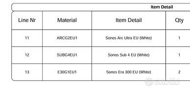 sistema audio sonos arc ultra kit completo