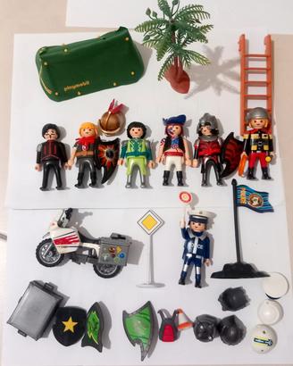 Playmobil personaggi con divisa e accessori 🏇👮♂