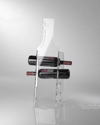 Portabottiglie da tavolo in plexiglass Bottle vest